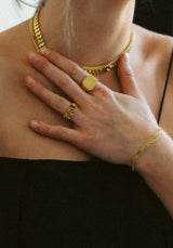 IX Love Gold Plated Ring