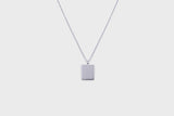 IX Square Silver Pendant