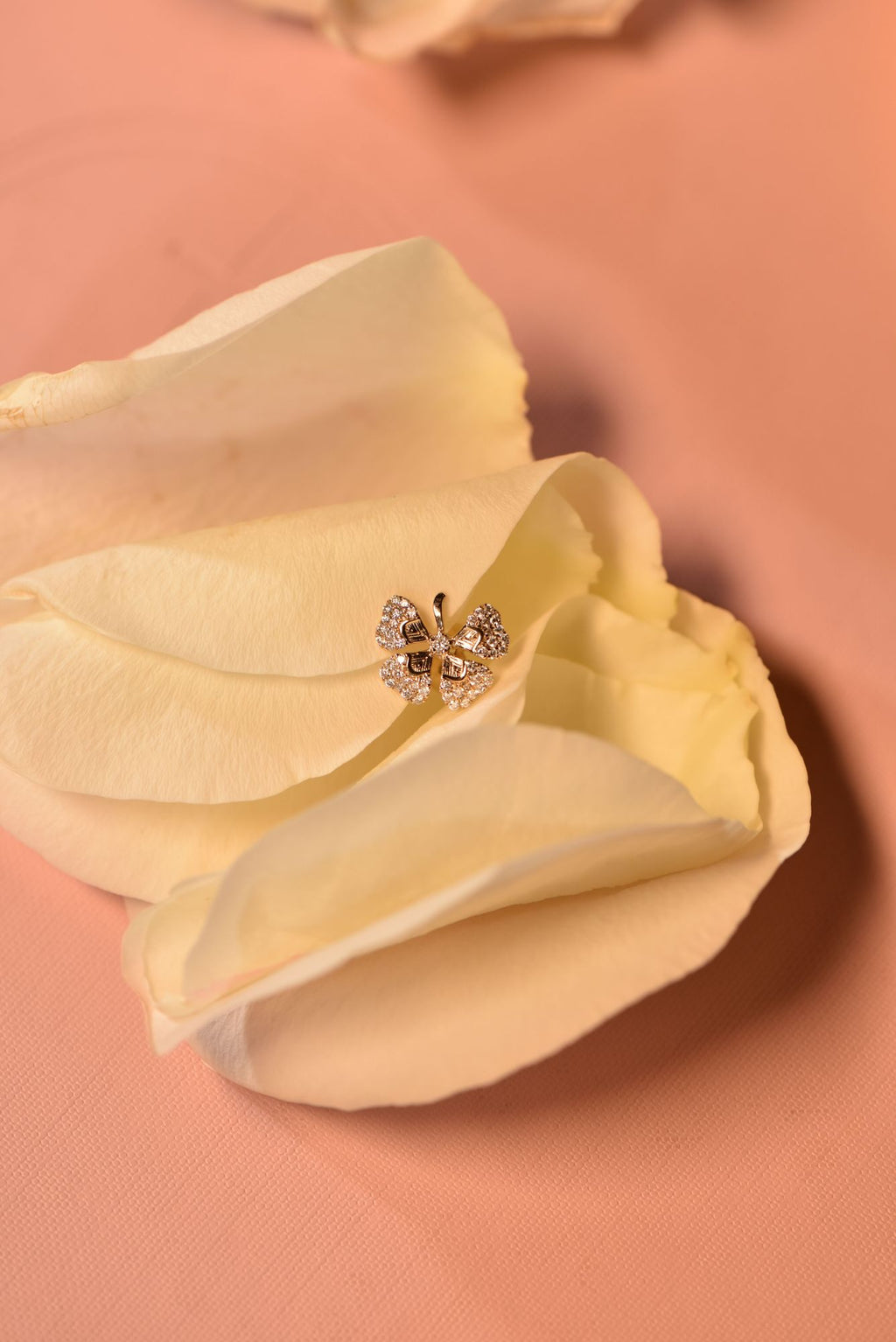 Four Leaf Clover Halskette 14K Gold I Diamanten