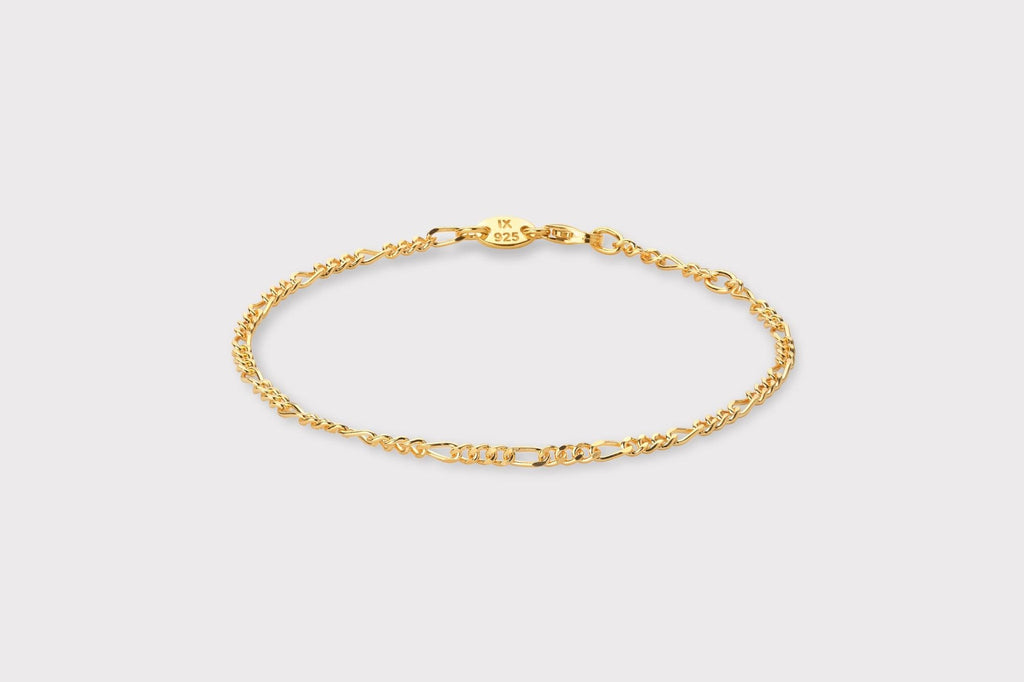 IX Figaro Gold Plated Bracelet