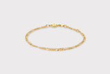 IX Figaro Gold Plated Bracelet