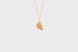 IX Skull Gold Plated Pendant