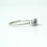 Alu 18K Gold Ring w. Diamonds & Sapphire