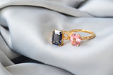 Anduru 18K Gold Ring w. Diamonds & Spinel