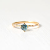 Hima Kola 18K Gold Ring w. Sapphire & Diamonds