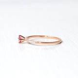 Hima Pic 18K Rosegold Ring w. Sapphire & Diamonds