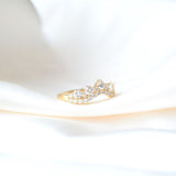 Josephine 14K Gold Ring w. Diamonds