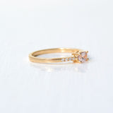 Kuda Pic 18K Gold Ring w. Sapphire & Diamonds