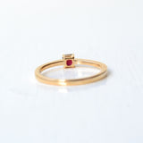 Kuda Rubi 18K Gold Ring w. Ruby & Diamonds