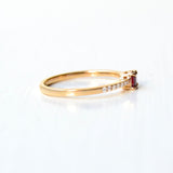 Kuda Rubi 18K Gold Ring w. Ruby & Diamonds