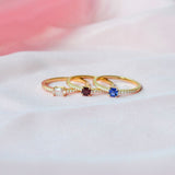 Kuda Rubi 18K Gold Ring w. Ruby & Diamonds