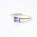 Loku Ekala 18K Whitegold Ring w. Sapphire