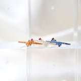 Mai 18K Gold Ring w. Sapphires