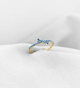 Maria 14K Gold Ring w. Sapphires