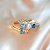 Nil Ekala 18K Whitegold Ring w. Sapphire