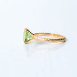 Ovala Niyon 18K Guld Ring m. Turmalin & Diamanter