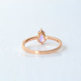 Rosa Nutana 18K Rosegold Ring w. Sapphire & Diamonds
