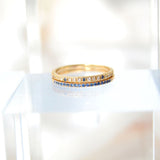 Sarah Lil Blue Mix 14K Gold Ring w. Sapphires & Diamonds