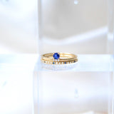 Sarah Lil Blue Mix 14K Gold Ring w. Sapphires & Diamonds