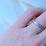 Tina Pavé 14K Whitegold Ring w. Diamonds