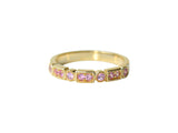 Trine Ji Light Pink 14K Guld Ring m. Safirer