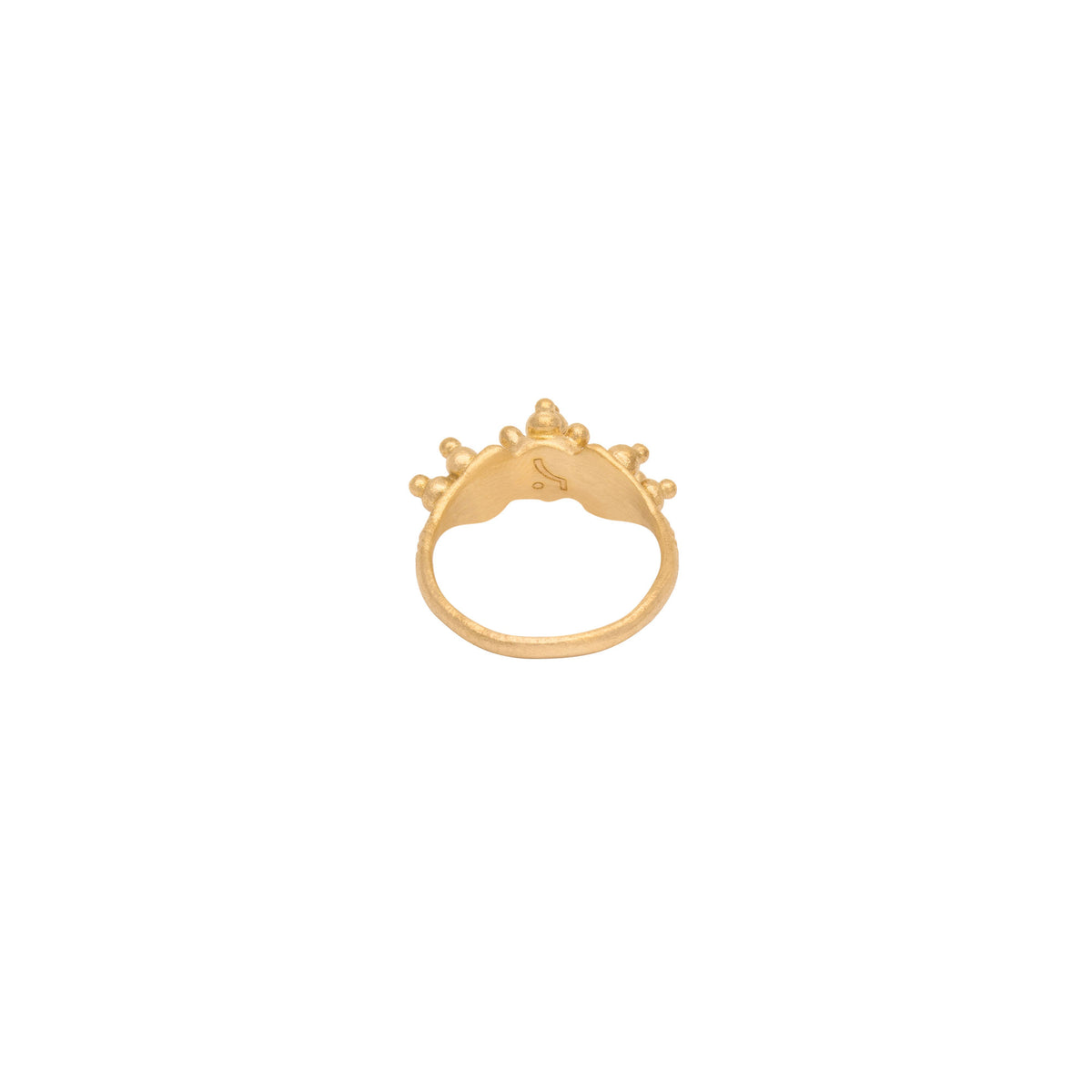 Granat Goldring aus 18K