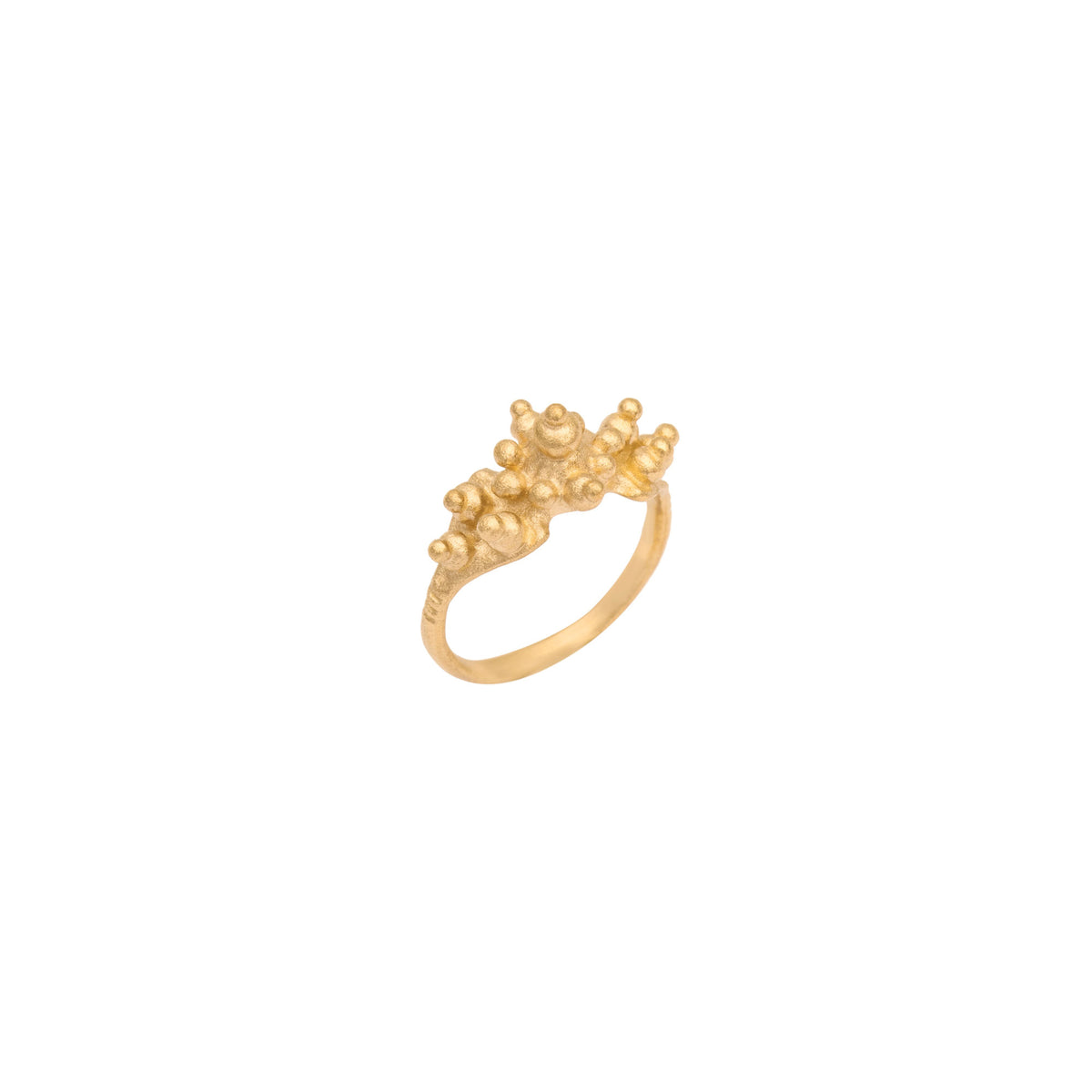 Granat Goldring aus 18K