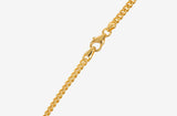IX Curb Medi Gold Plated Necklace