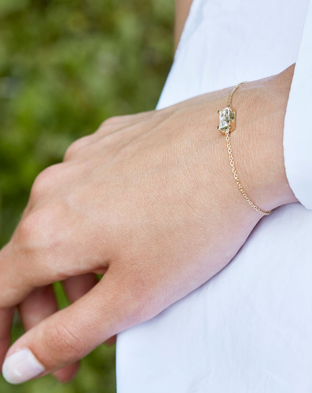 Nord Blue 18K Gold Bracelet w. Aquamarine & Diamond