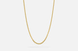 IX Curb Marina Gold Plated Necklace
