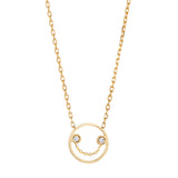 PETIT Belle 14K Gold Necklace w. Diamond
