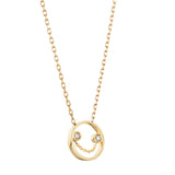 PETIT Belle 14K Gold Necklace w. Diamond