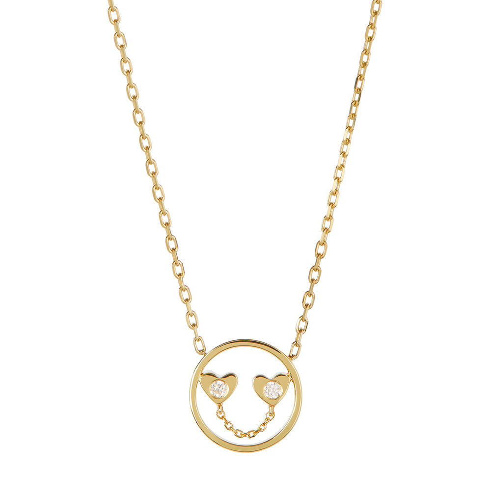 PETIT Jen 14K Gold Necklace w. Diamond