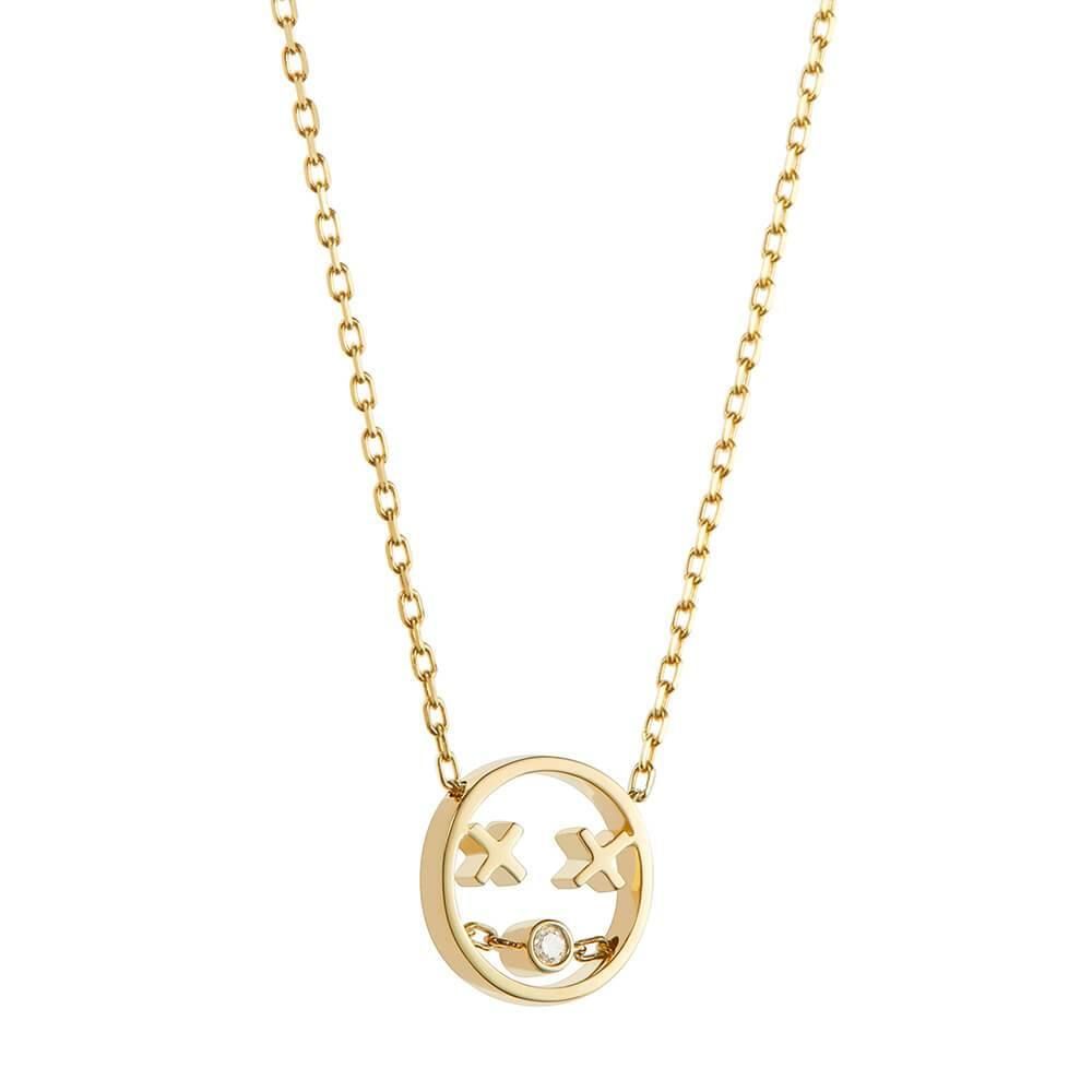 PETIT Kay 14K Gold Necklace w. Diamond