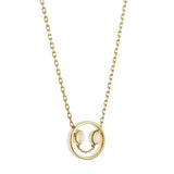 PETIT Nat 14K Guld Halskæde m. Kalcedon