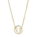 PETIT Nat 14K Guld Halskæde m. Kalcedon