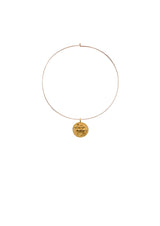 Eclipse Wire Choker 14K Guld, Hvidguld eller Rosaguld Halskæde