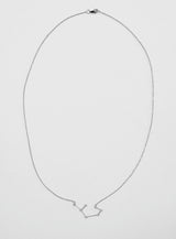 Star Sign Sagittarius 18K Whitegold Necklace w. Diamond