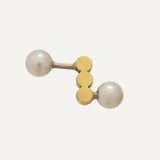 Sandrine Diodati | Margret Gold & Silver Stud w. Pearls