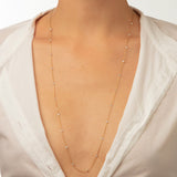 Danaé Princess 18K Gold Necklace w. Diamonds