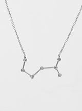 Star Sign Scorpio 18K Whitegold Necklace w. Diamond