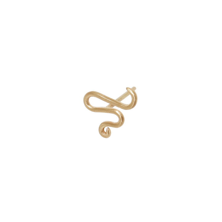 Cobra 14K Gold Earring