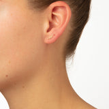 Snake Piercing 18K Gold or Whitegold Stud