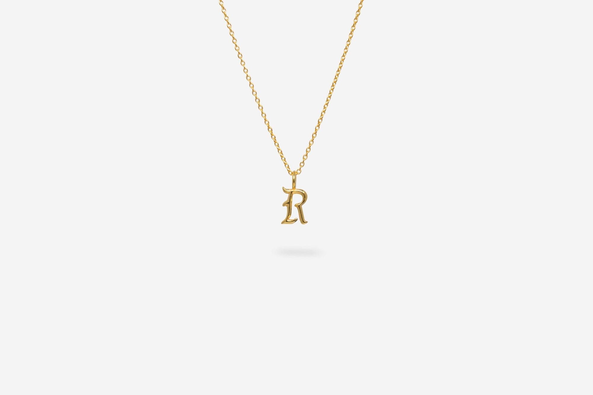 Alexandra Marks Jewelry Letter V Modern Initial Necklace