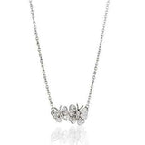 Siblings Fairytale 18K Gold, Rosegold or Whitegold Necklace w. Diamonds