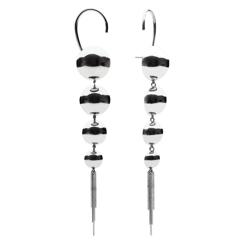 Cosmos Show Earrings Silver