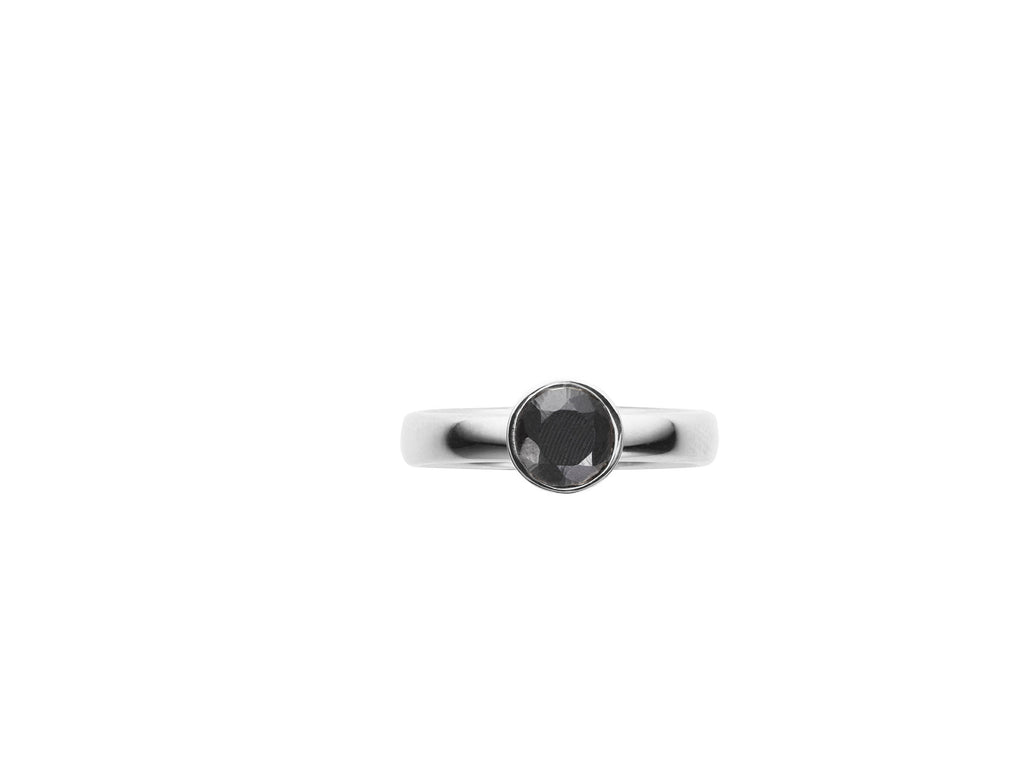 For a day Silver Ring w. Diamond