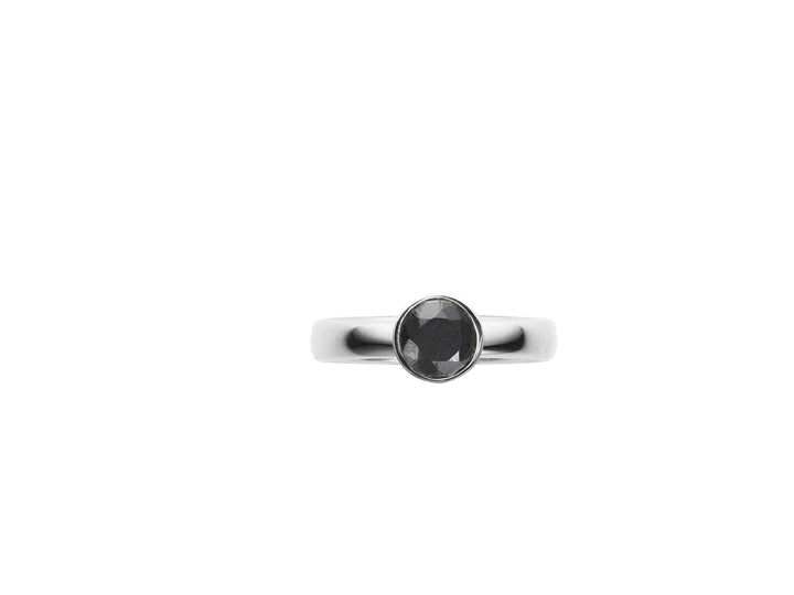 For a day Silver Ring w. Diamond
