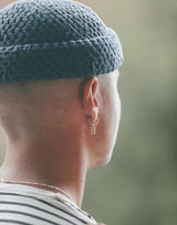 IX H Letter Silver Pendant