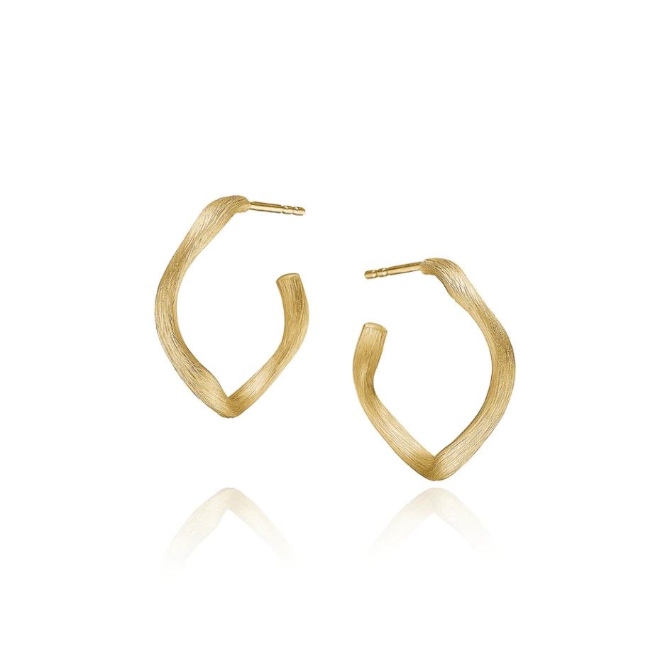 Kleine Vega Hoops aus 18K Gold